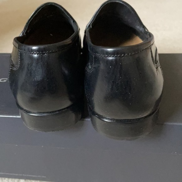 GIORGIO BRUTINI BLACK LOAFERS W TASSEL SZ 9M - Picture 4 of 6